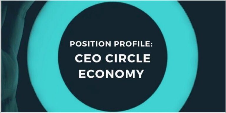 Circle Economy hledá CEO, názory na cirkulární ekonomiku neskrývám